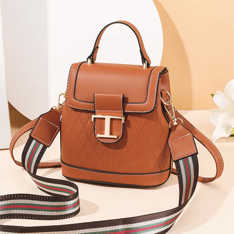 

Lady Fashion Solid Small Backpacks Pu Leather 2021 Summer New Girls Student Book Travel Backpack Hand Bags