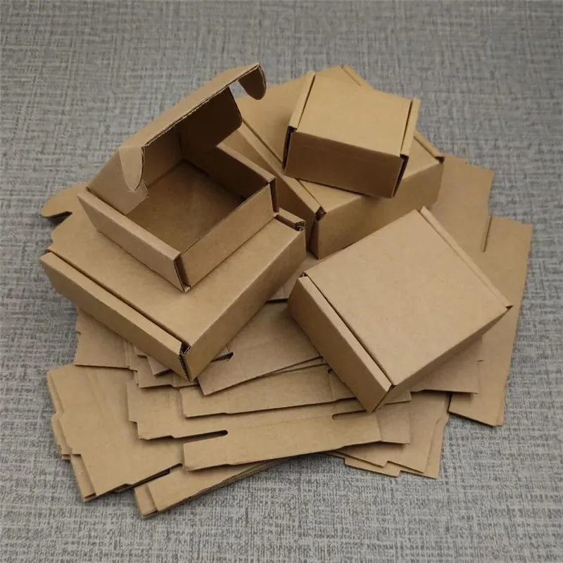 Крафт бумага Гофрированная коробка розничная продажа картонные бумажные