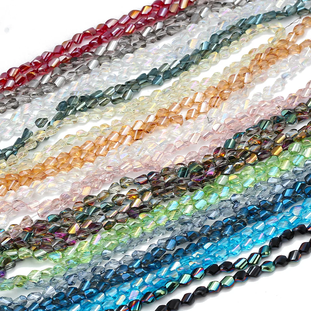 MEIBEADS 20 шт 6 мм блестящие многоцветные Кристальные бусины биконовые стеклянные