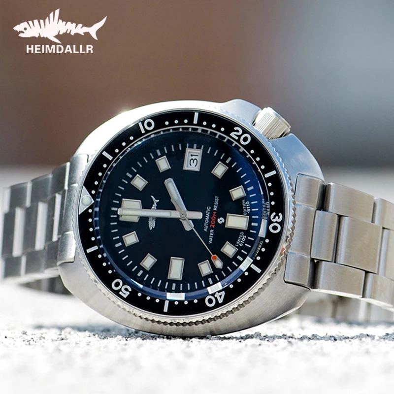 

HEIMDALLR Abalone Diver Watch NH35 Automatic Mechanical Wristwatches Sapphire Glass 200m Waterproof C3 Luminous Men Wristwatch
