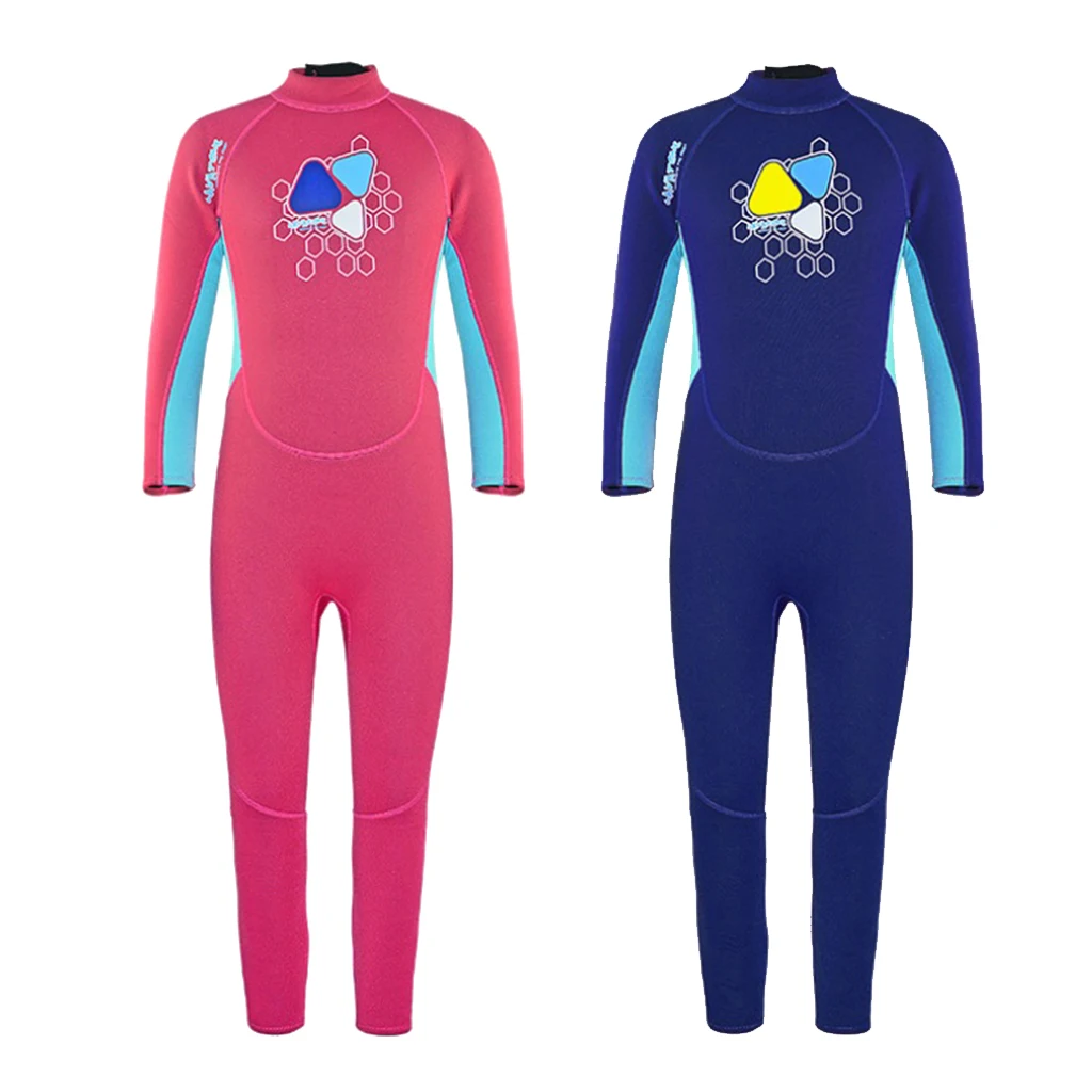 

Kids Neoprene Wetsuit Full Body Warm Thermal Swimsuit Quick Dry Rash Guard for Boys Girls Youth Teens - Multiple Colors & Sizes