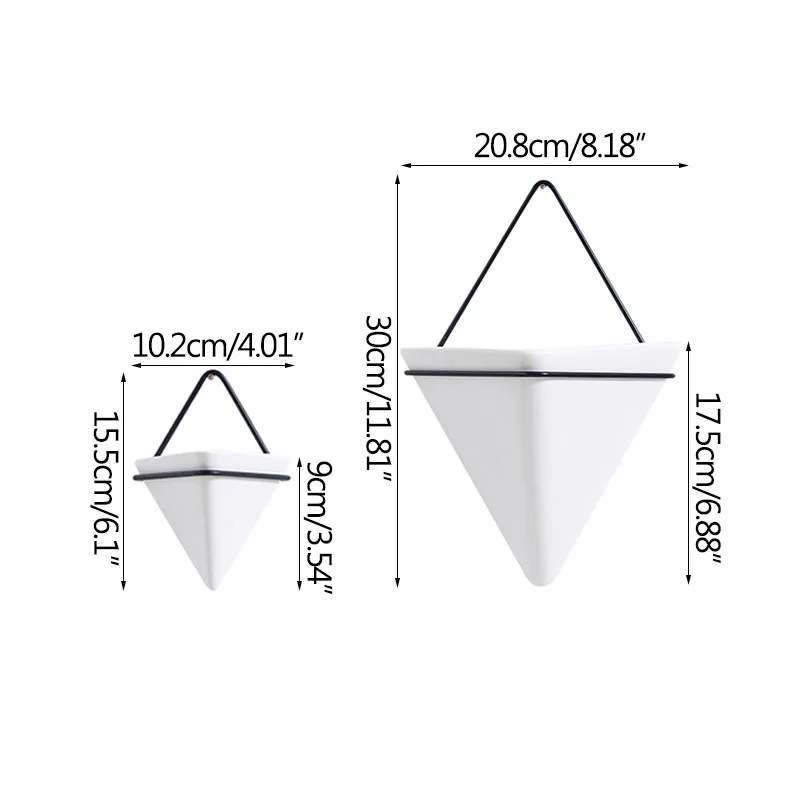 

Nordic Wall Hanging Decoration Ceramic Flower Pot Hydroponic Home Decoration Furnishings Green Plant Flower Pot Ornaments Crafts