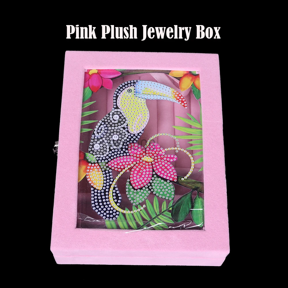 

DIY 5D Mosaic Rhinestone Jewelry Storage Box Special Shape Diamond Resin Painting Kit Jewelry Organize Case Holder Gifts