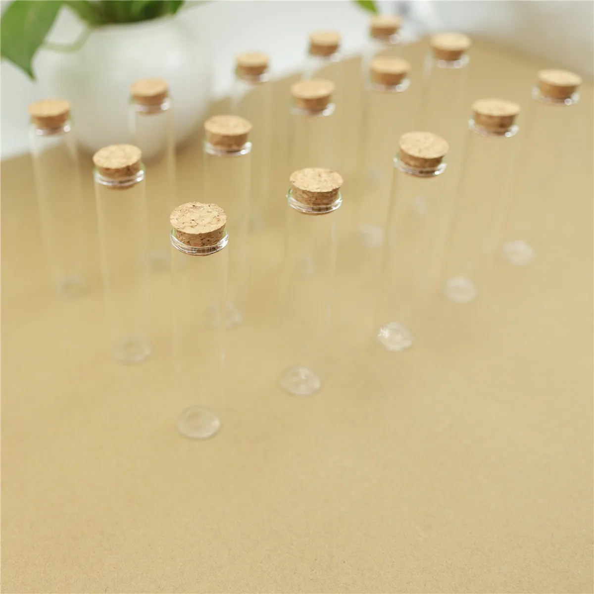 50 шт./лот Мини Стеклянная бутылка 22*100 мм 25 мл тестовая трубка пробка бутылки для