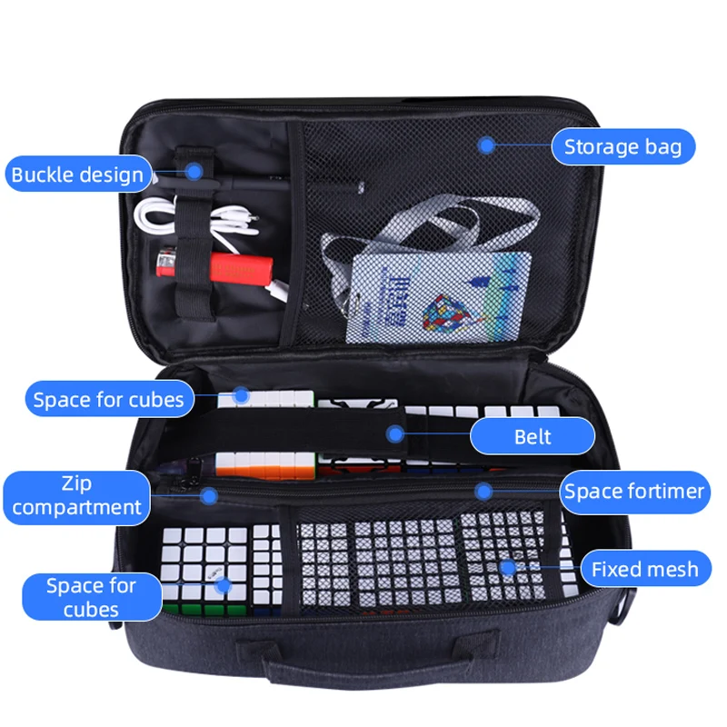 QiYi M Bag-mochila V2 Mofangge cuber, puzle de competici&oacute;n, cubo m&aacute;gico, Cubo de velocidad, rompecabezas, juguetes educativos para ni&ntilde;os-2