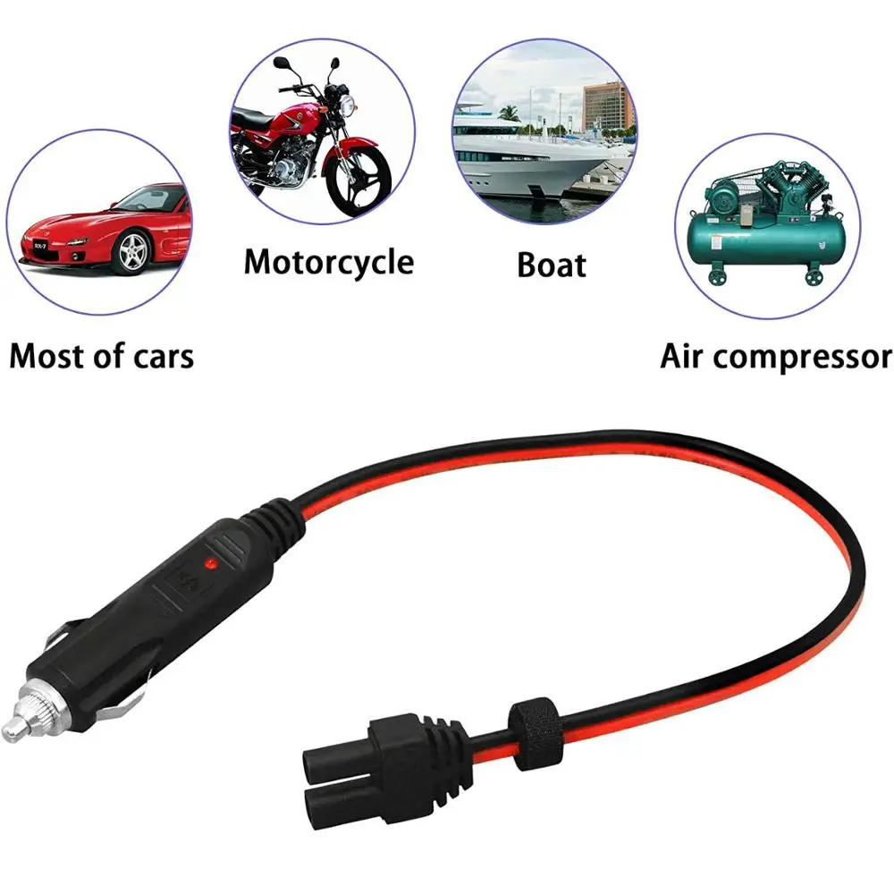 12V 24V Car Cigarette Lighter Plug to EC5 Female for Emergency Battery Booster Portable Charger Power Supply Jump Starter Cable |