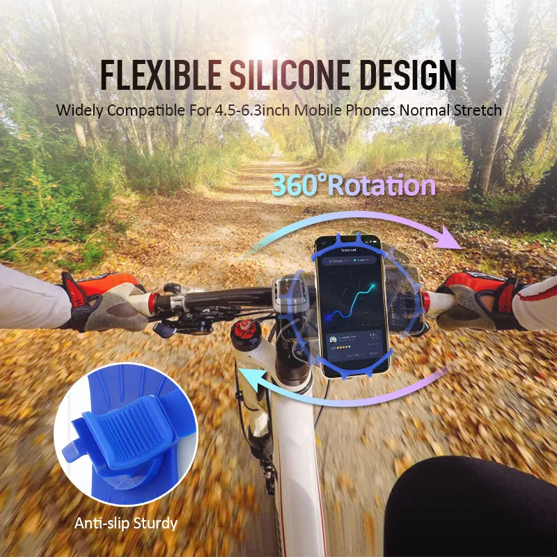 Новый силиконовый держатель для велосипеда 4 6 3 дюйма подставка смартфона GPS