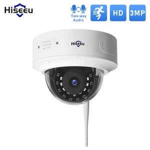 wireless 3mp wifi security camera outdoor 2 way audio dome surveillance ip vandal proof p2p compatible with hiseeu wireless kit free global shipping