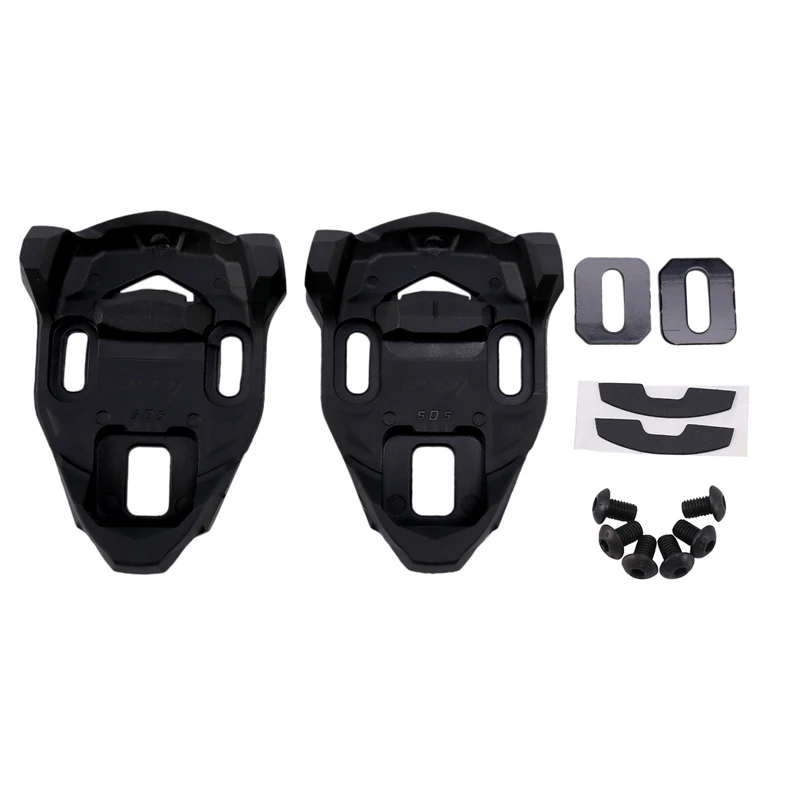 

Bike Cleat Set Plastic Black Road Bike Cycling Pedal Cleat Lock Anti-Skid Road Bike Cleat for Time IClic/X-Presso Pedal