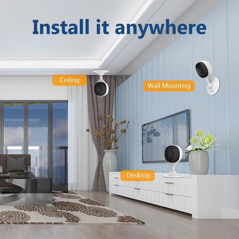 Камера видеонаблюдения Imou для дома IP-камера с обнаружением плача компактный