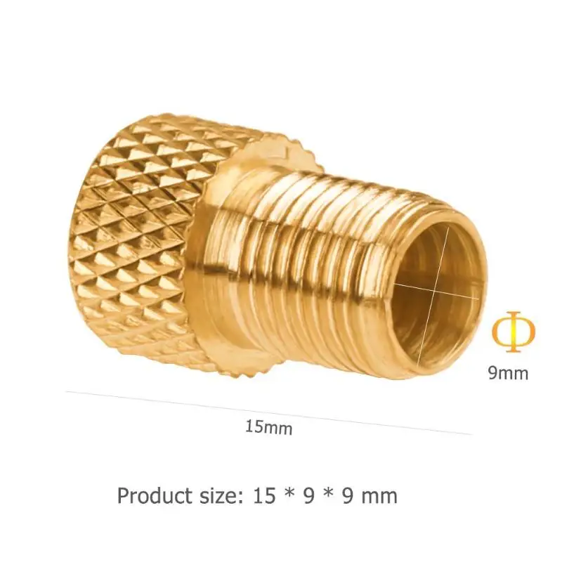 

5pcs Copper Presta to Schrader Adaptors Bicycle Pump Tire Valve Connectors