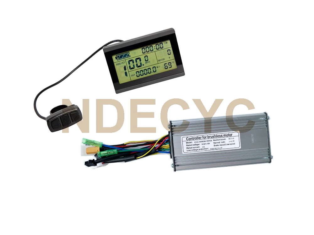 

36V/48V 350W 22A Brushless DC Ebike KT-Controller +KT-LCD8H(8S) LCD3 LED900 Color Display Used for 350W Ebike Kit