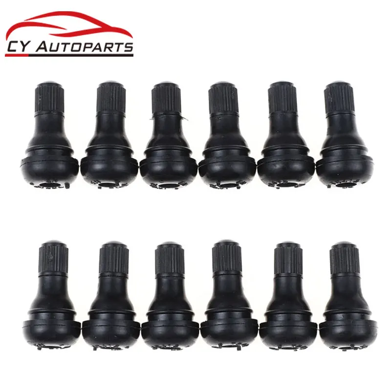

New 10/20/50/100PCS TR412 Snap-in Rubber Car Vacuum Tire Tubeless Tyre Valve Stems For Auto Motorcycle ATV Wheel Accessories