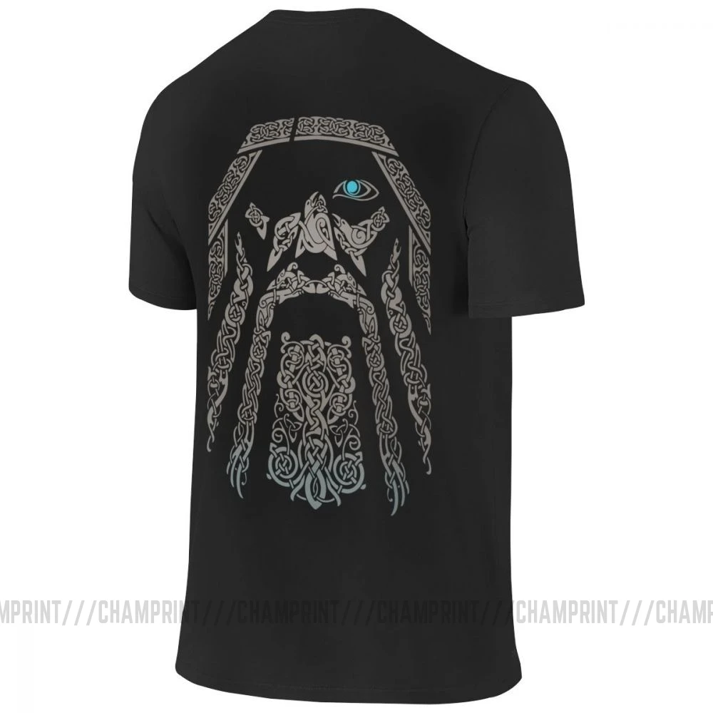 Odin футболка с викингом рубашка Valhalla Son Of Двусторонняя Футболка Мужская из чистого