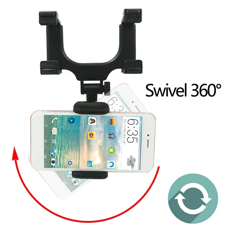 

Universal Car Phone Navigation Bracket Car Rearview Mirror Mount Stand Holder Cradle 360 Cell Phone GPS Adjustable Telescopic