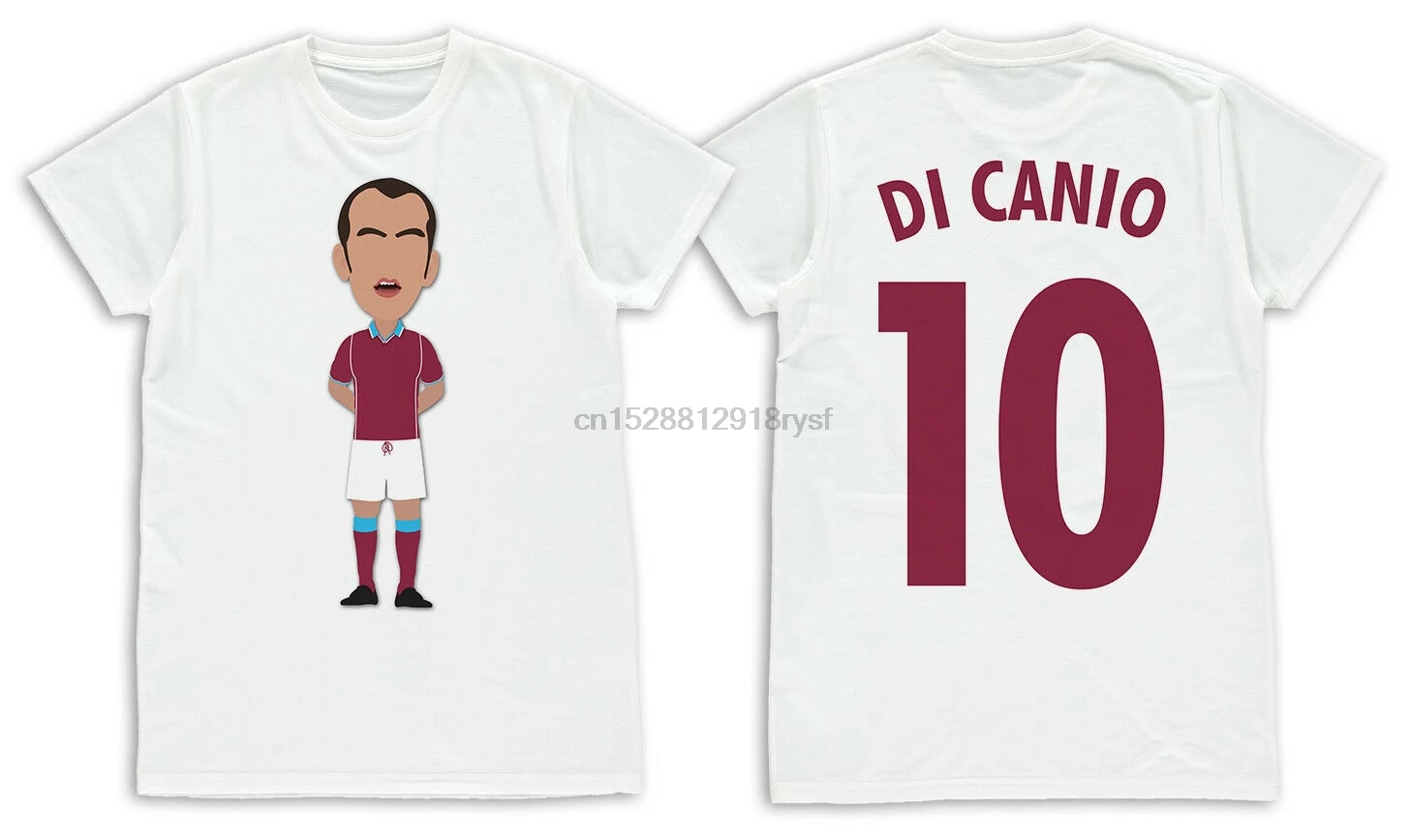 

Paulo Di Canio WHU Vector Hero Printed Adult T-Shirt S-XXL Unofficial