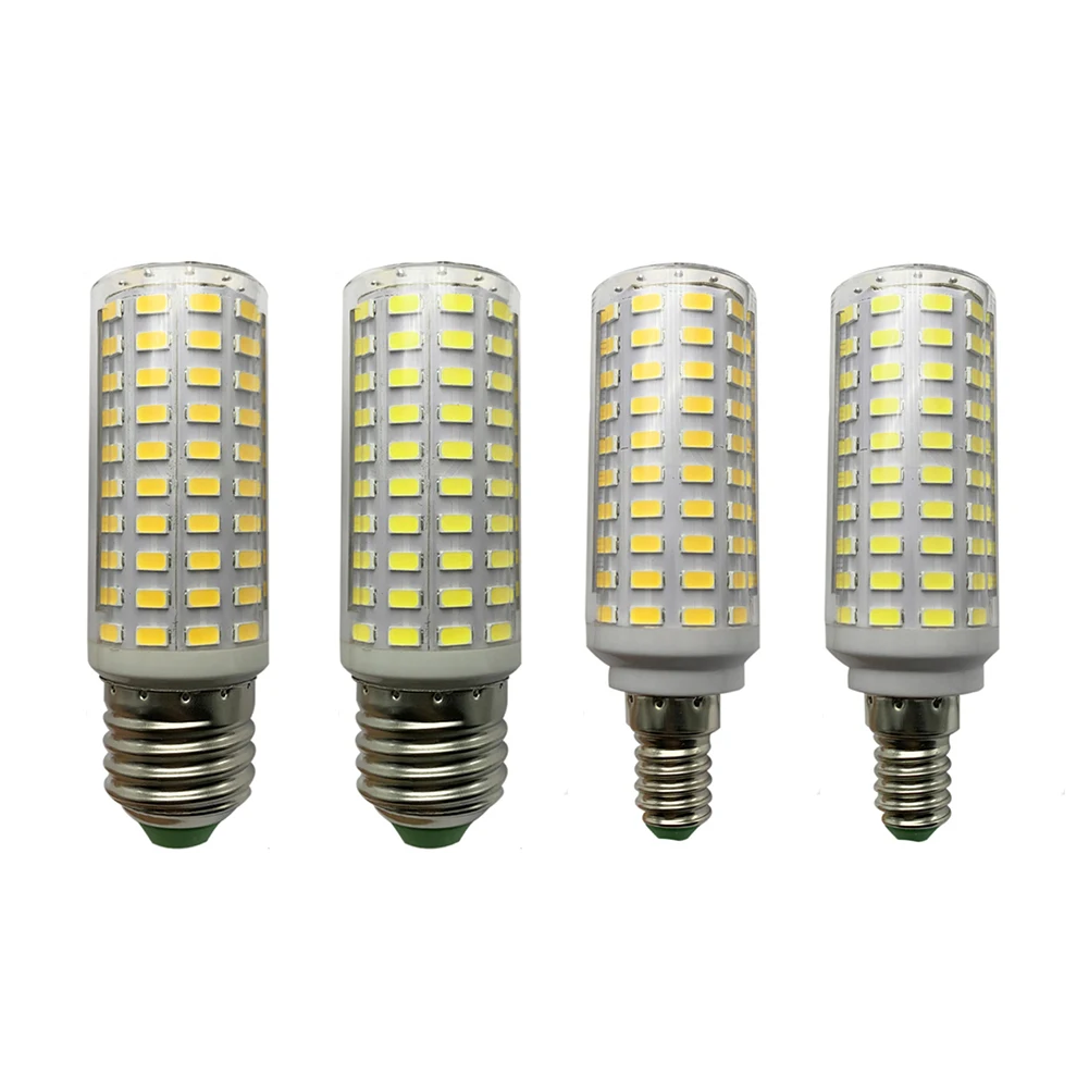 

Mini Aluminum E27 E14 Corn Lamp 110 SMD5730 LED Warm Cool White Spotlight 20W Flicker Free 360 Beam Angle Chandelier Light