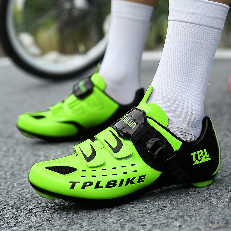 

2021 New Green Sport MTB Cycling Shoes MenProfessional Ultralight Zapatillas Ciclismo Self-locking Racing Road Bicycle Sneakers