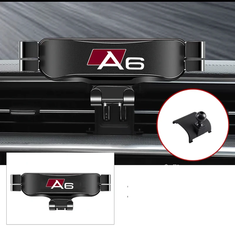 

Автомобильные аксессуары для Audi A6 4GH 4GJ 2012-2018, автомобильный держатель, зажим для вентиляционного отверстия, подставка GPS, Гравитационный нав...