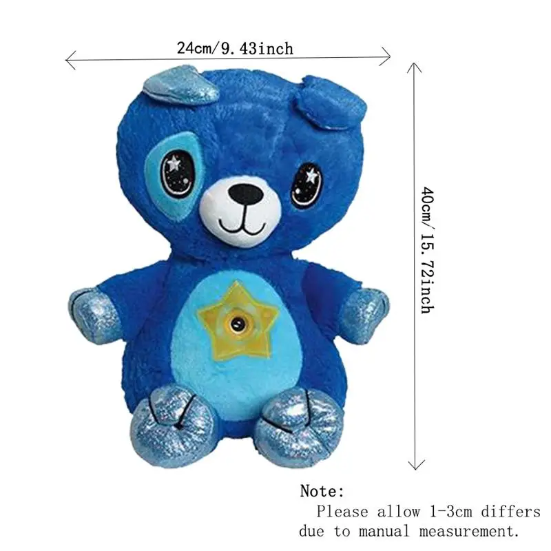 

Stuffed Animal With Light Projector In Belly Comforting Toy Plush Toys Night Light Cuddly Puppy Star Belly Dream Lites Christmas