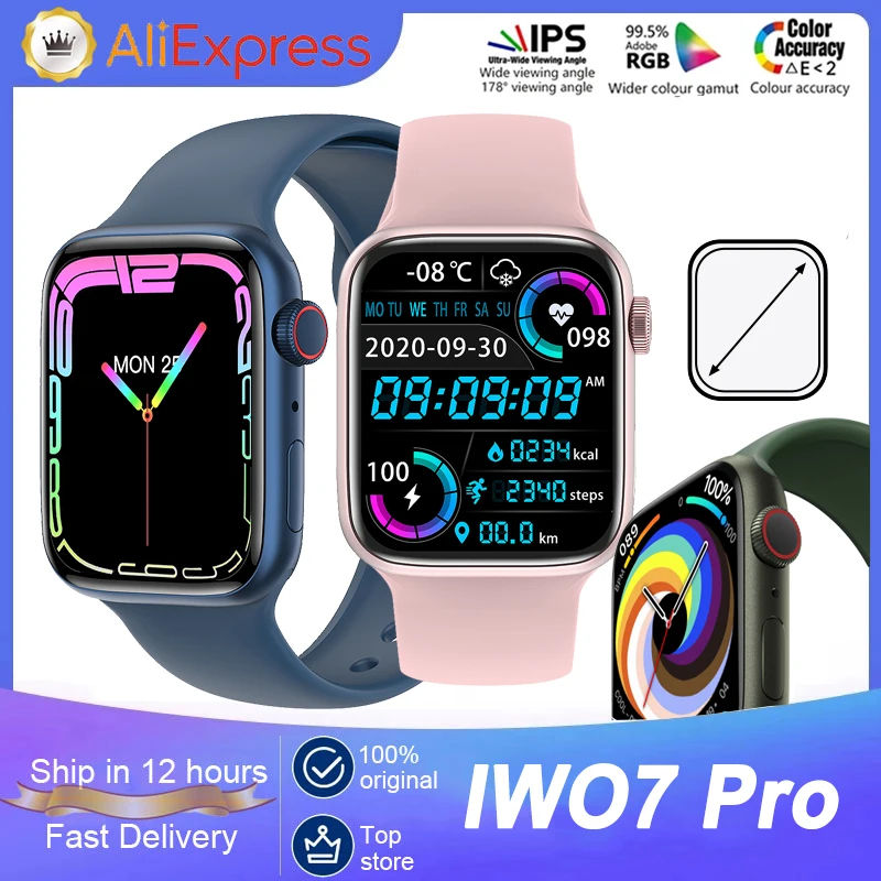 

Смарт-часы IWO7 Pro, 1,75 дюйма, Bluetooth, водозащита IP67, PK IWO 13 Pro