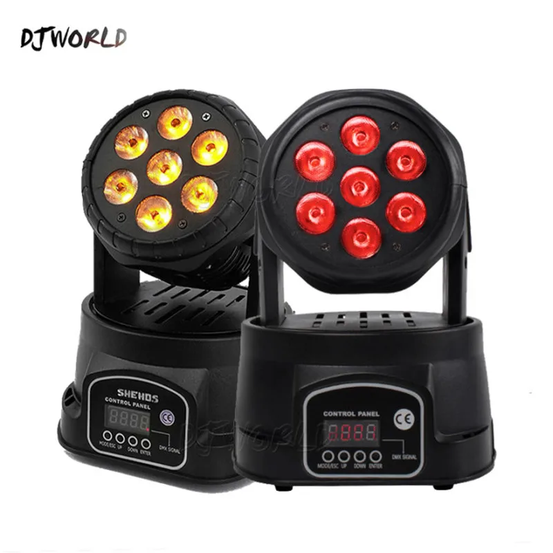 Factory Export LED 7x18W/12W Moving Head Light Professional Sound Party Lights For DJ Disco Ball Music Club Stage Lighting