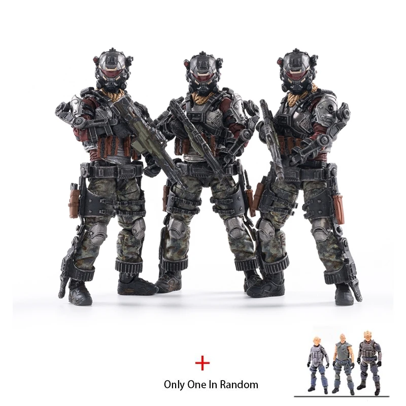 

(3PCS/Set) JOYTOY 1/18 action figures HELL SKULL Skeleton Force Hells Fifth military soldier figure model toys collection toy