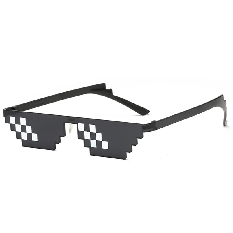 

Free shipping glasses Indonesia cheap sunglasses forced two dimensional animation bungee funny pixel code decorative glasses
