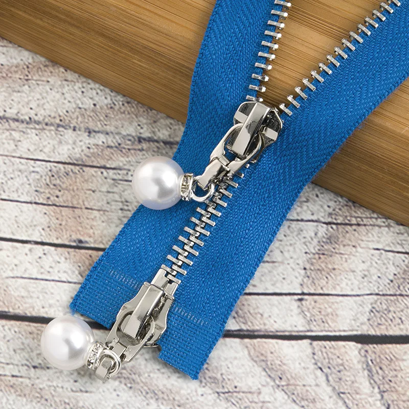 bluegsilver120cm 1/2 шт. 85 см 120 см 5# разъемная застежка-молния жемчужные металлическая молния eco-friendly открытые пальто куртки застежки-молнии для шитья одежды застежки-молнии для рукоделия KY969 - Цвет: bluegsilver120cm