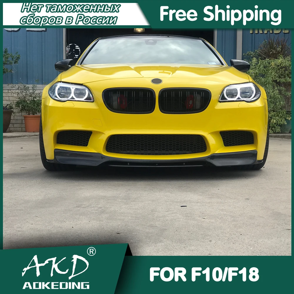 

For Car BMW F10 F18 Headlights 2011-2017 DRL Day Running Light LED Bi Xenon Bulb Fog Lights Car Accessory F10 F18 Head Lamp