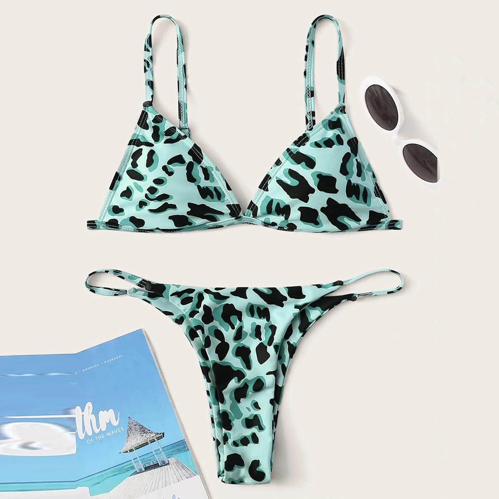 

Women Sexy Wear Bikini Female Swimwear Beach Bikini Leopard Beachwear Set Bathing Suit Snakeskin Push Up Swimsuit Купальники