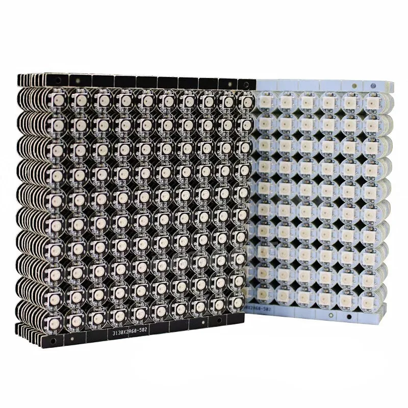 10 ~ 100 1000 шт. WS2812B ws2812 светодиодный чипы 5V с Белый/Черный PCB радиатора (10 мм * 3 мм) WS2811