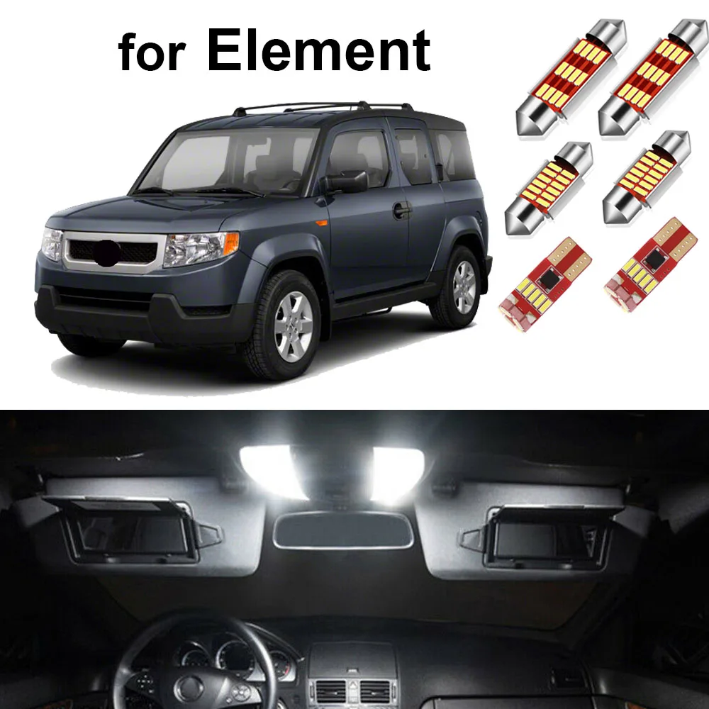 

8pcs Canbus Car Led Interior Light Kit for Honda Element 2003-2011 Car Light Accessories Dome Map Trunk Lamp