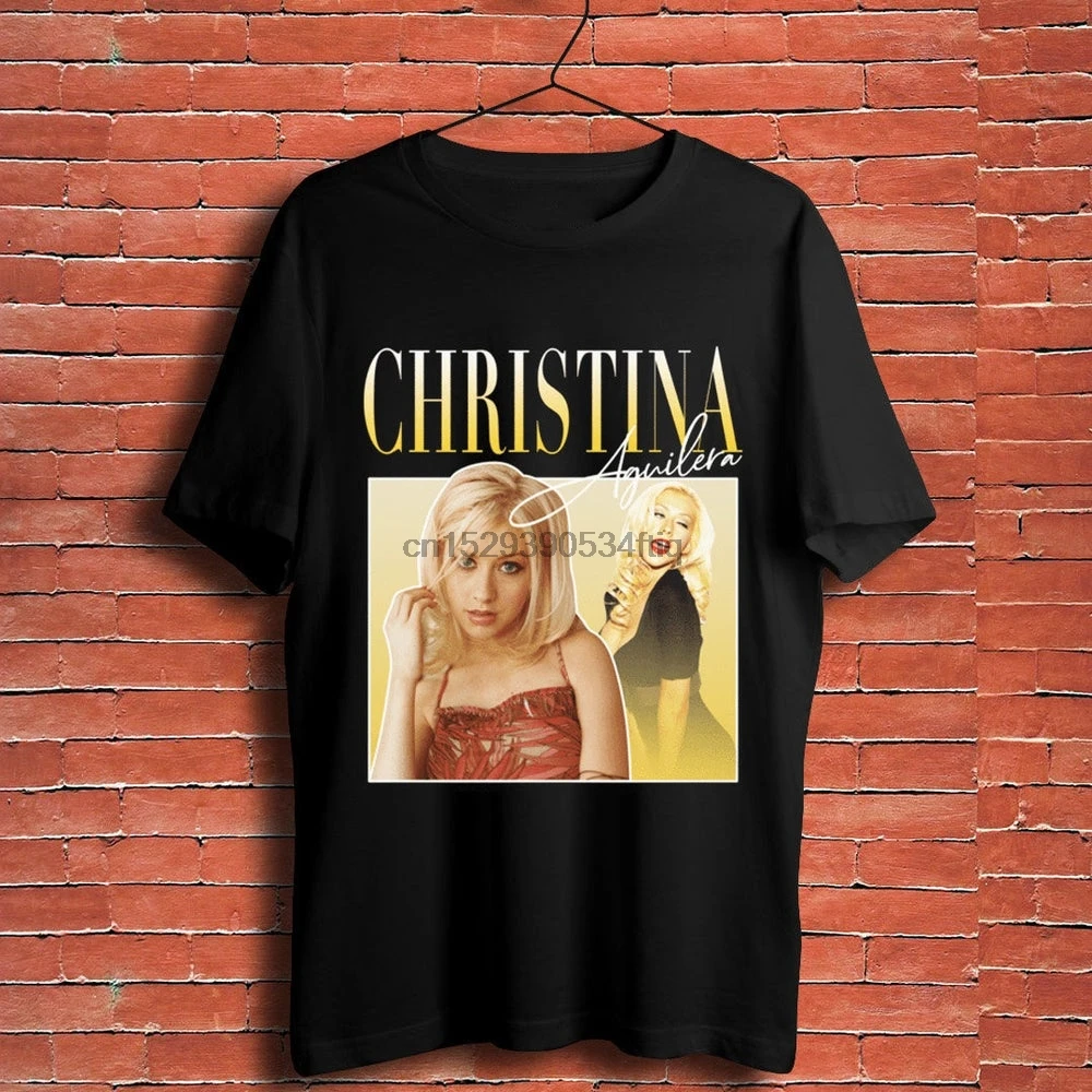 

Christina Aguilera Retro Vintage 90s T Shirt New Casual Men Women T Shirt TG33