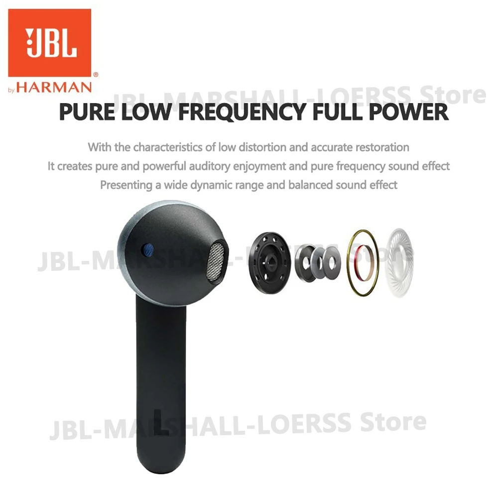 JBL Tune 225 TWS беспроводные Bluetooth наушники T225 спортивные с глубокими басами