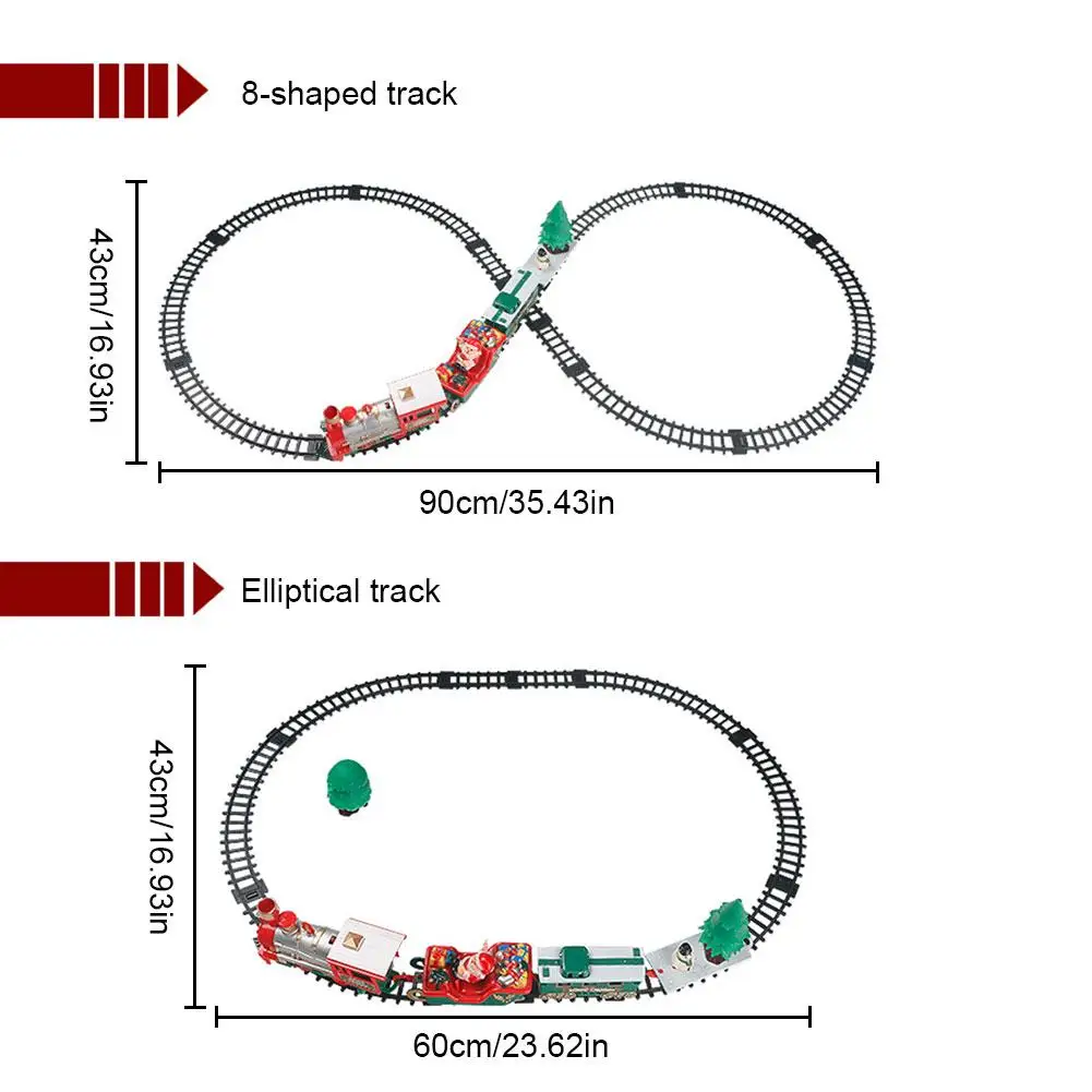 Детский Рождественский поезд наборы детский маленький трек игрушка