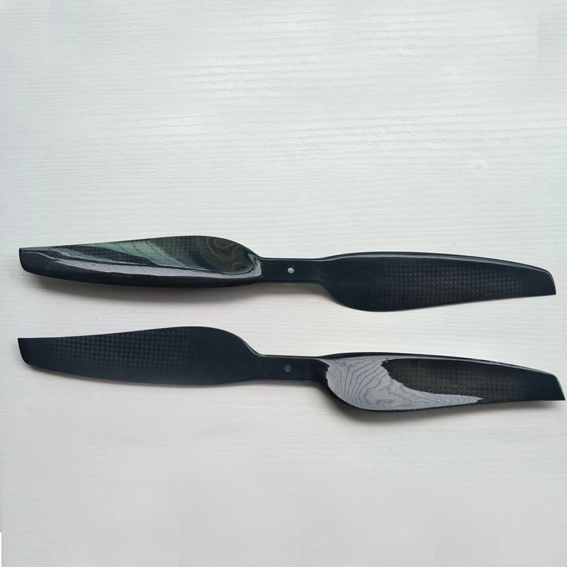 H&eacute;lice 1865 de fibra de carbono para Dron, paleta compuesta de madera de Balsa CW CCW, accesorios para planta de RC, UAV agr&iacute;cola, 18 pulgadas, 1 par-2