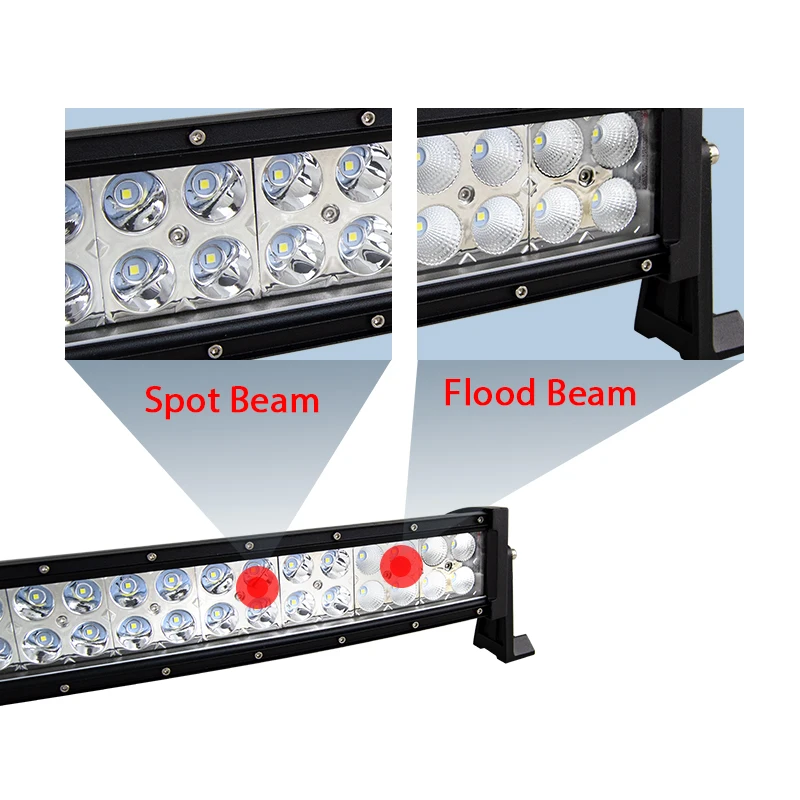 Фара противотуманная 22 32 42 50 52 дюйма изогнутая светодиодная 4x4 для квадроциклов UTV