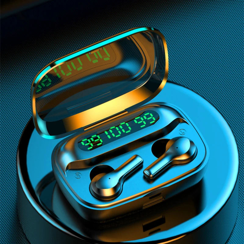 

TWS Bluetooth наушники светодиодный сенсорный контроль беспроводные наушники 2000 мАч водонепроницаемый шумоподавление Гарнитура наушники с микр...