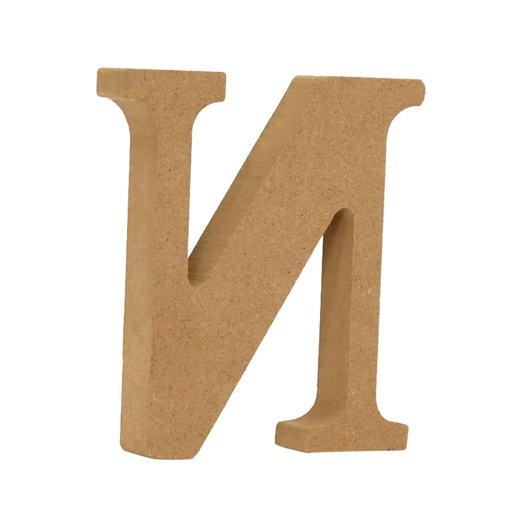 Золотые деревянные буквы английского алфавита 1 шт. индивидуальное имя дизайн