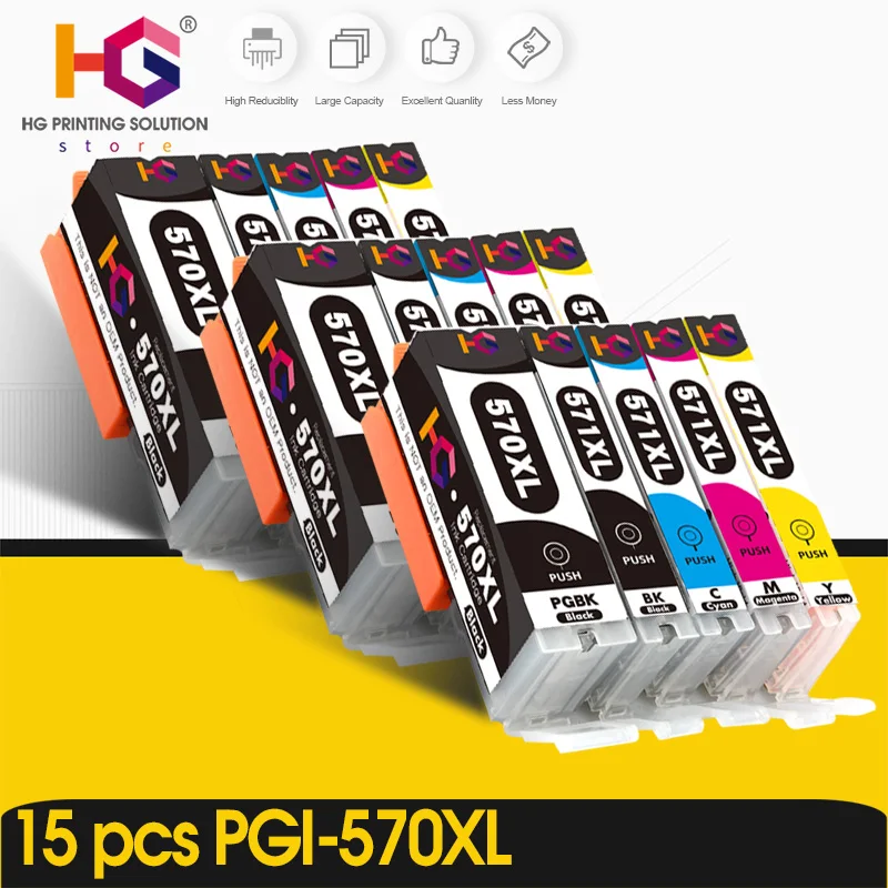 Картридж для принтера Canon PIXMA MG5750 MG5751 MG5752 1 комплект|Чернильные картриджи| |