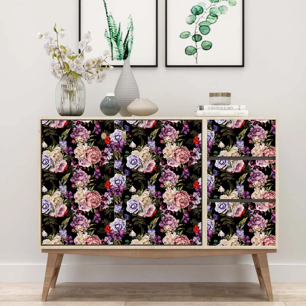 

Цветные Бесшовные настенные наклейки с зелеными растениями, Самоклеящиеся украшения для дома «сделай сам», съемные художественные Настенн...