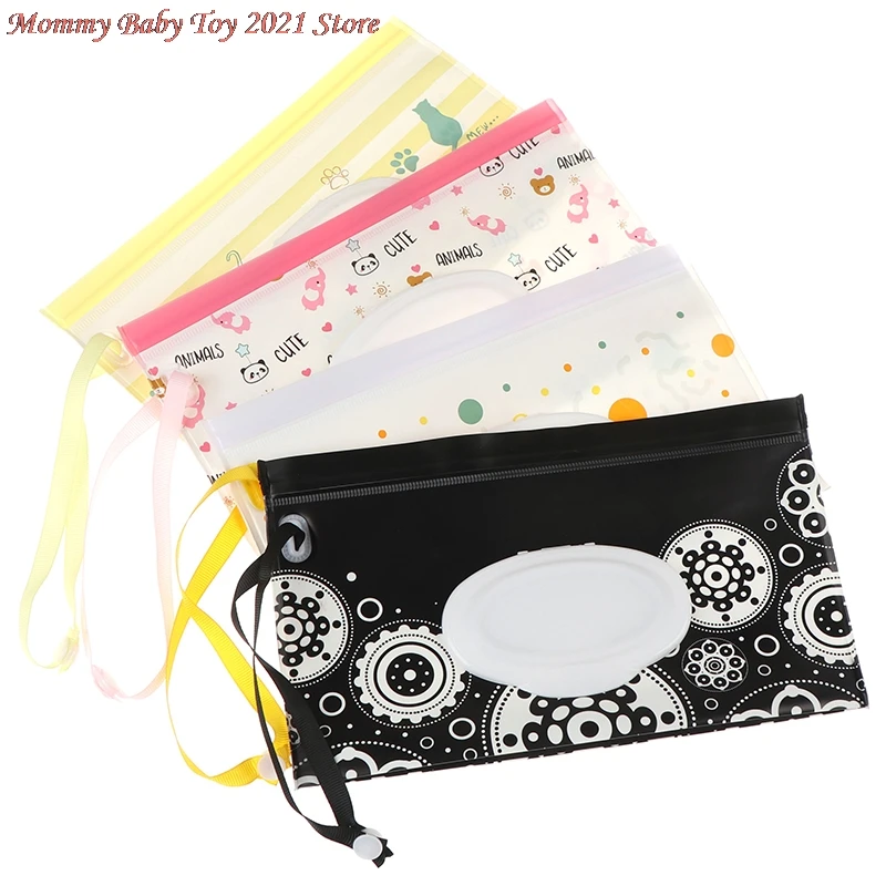 

Экологичная сумка для влажных салфеток, раскладушка, косметичка, удобный переносной органайзер для салфеток с защелкой, клатч и чистые салф...