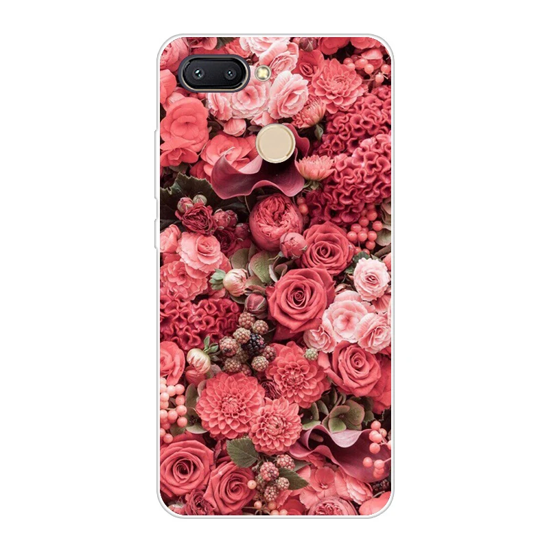 CAMEL Темный чехол для Xiaomi Redmi 6, мягкий силиконовый чехол для Xiaomi Redmi6 5,4", задняя крышка - Цвет: CAMEL
