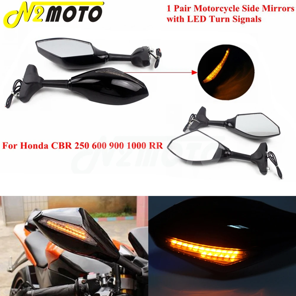 2 светодиодный ные указатели поворота шт./пара для Honda CBR 250 600 900 1000 RR 600F 600F2 600F3 600F4 |