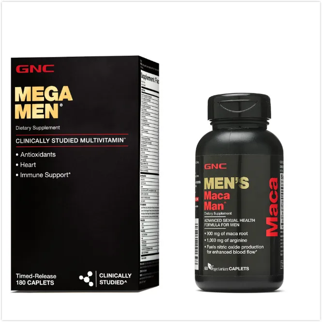 set MEGA MEN 180 caplets, MEN'S MACA MAN 60 капсул - Цвет: set