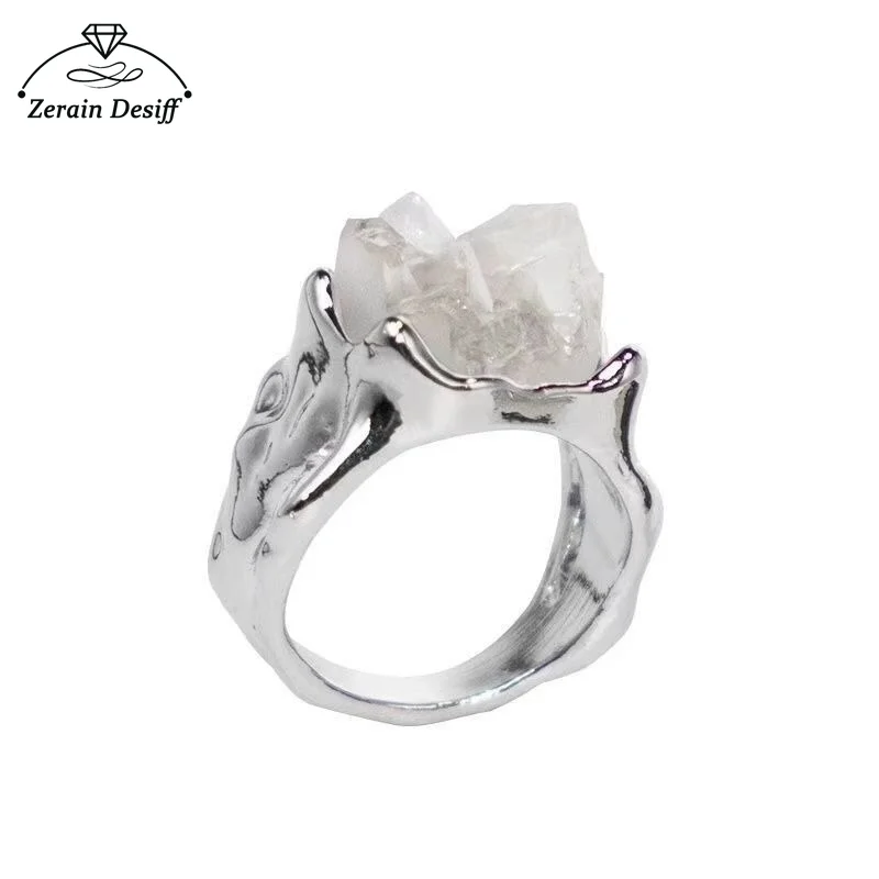 

Ring Niche High-end Design Simple and Versatile Irregular Texture Index Finger Rings for Women Jewelry
