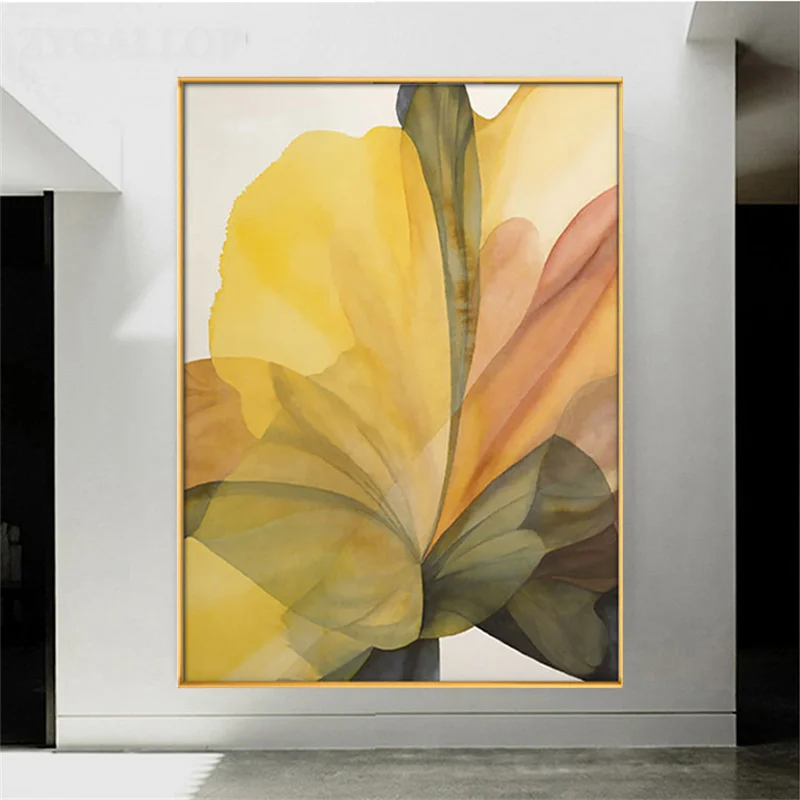 

Scandinavian Decorative Wall Art Posters and Prints Abstract Petals Interior Painting Pictures for Living Room Home Decor