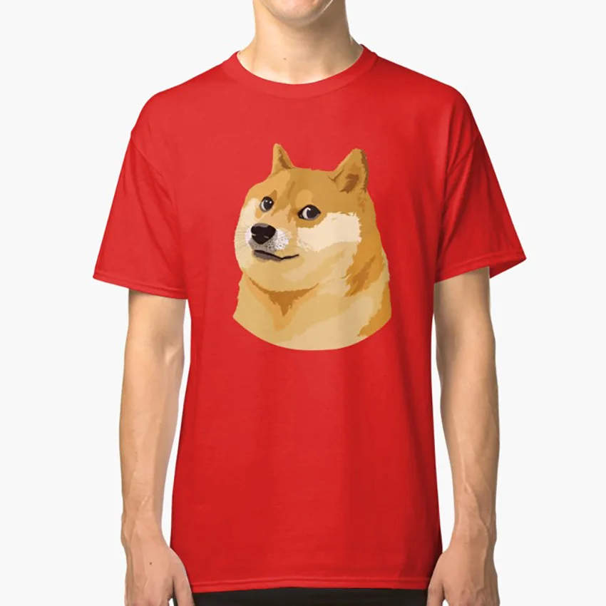 Doge футболка Сиба очень много вау Dogecoin Litecoing Джош Вайз|Мужские футболки| |