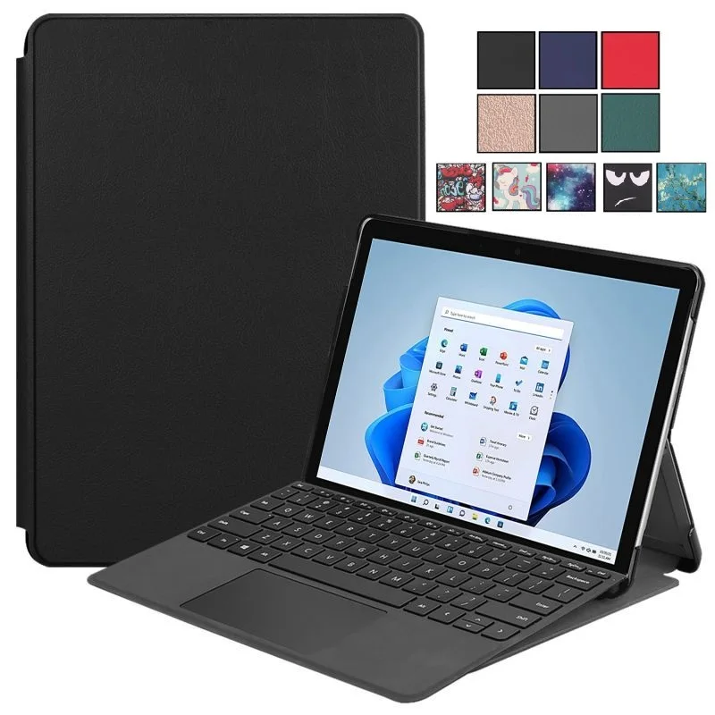 Модный чехол-книжка с рисунком и подставкой для Surface Pro 8 13 дюймов чехол Funda Microsoft 2021